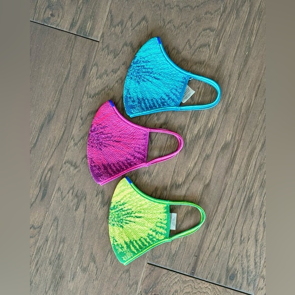 Rothy's Kids Tie-Dye Face Masks Set of Three - Picture 2 of 2